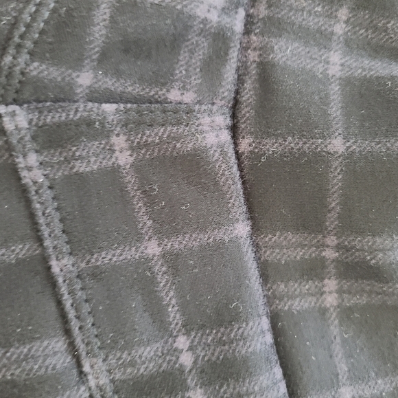 TRÏBE PULL On Check Print Fleece Lined Pants Size S/M NWT - Picture 6 of 8